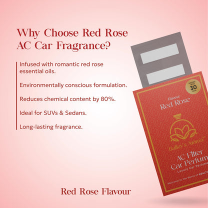 Ac filter car perfume | Red Rose