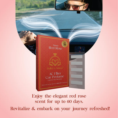 Ac filter car perfume | Red Rose